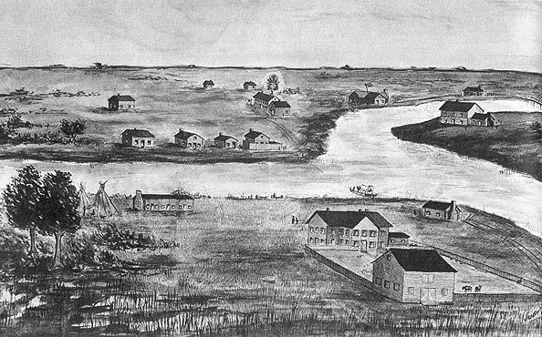 Wolf Point in 1833