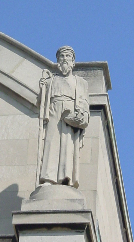 Rooftop statue detail, St. Gelasius Church Building. Photo by Eleanor Gorski, CCL, 2003