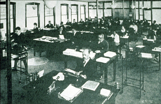 Interior view, c. 1922