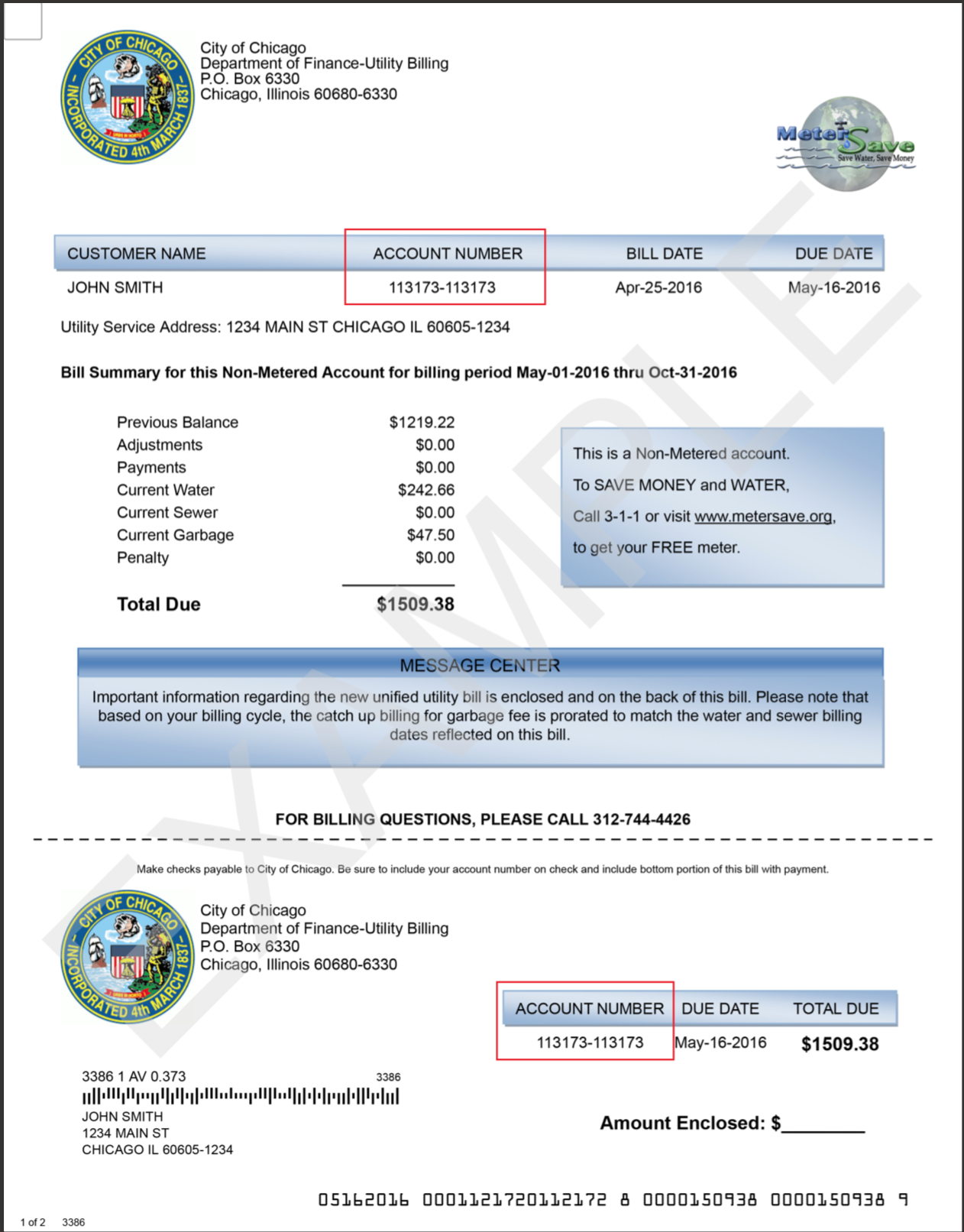 Utility Account Help