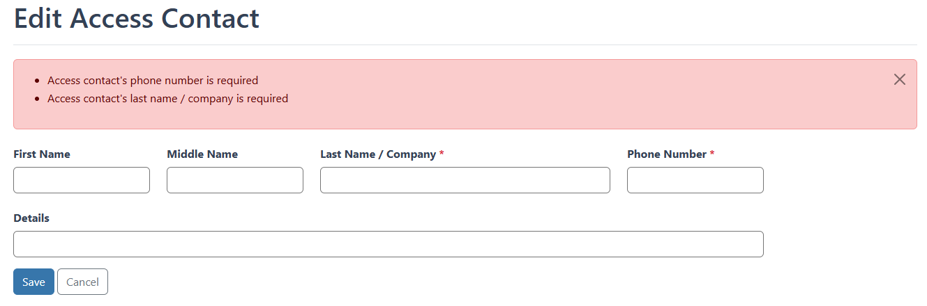 Expected Form Error #2