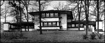 Robert Evans House, 9914 S. Longwood, Frank Lloyd Wright, architect, photo courtesy of The Art Institute of Chicago