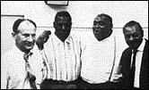 (L to R) Leonard Chess, Howlin' Wolf, Willie Dixon, Sonny Boy Williamson, circa early 1960s