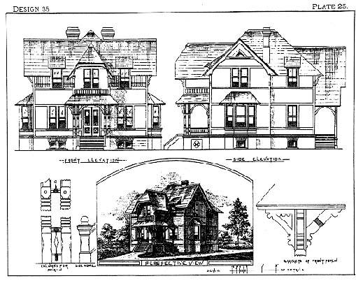 Drawing from Palliser's American Cottage Homes, 1878
