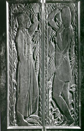 Elevator Door panels by Enrique Alferez, circa 1929