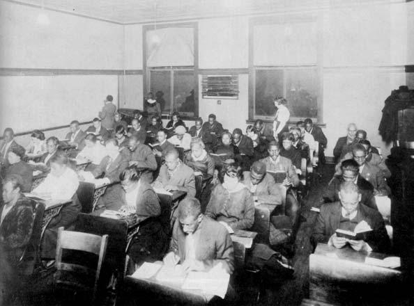 An adult education class at Phillips, 1940s
