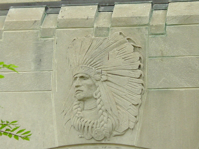 Indian head detail, photo by Terry Tatum, CCL, 2003