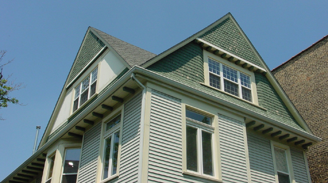 Detail of gables, photo by Terry Tatum, CCL, 2005