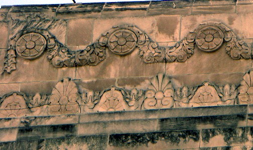 Carved limestone decoration